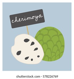 Vector Fruit - Cherimoya