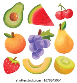 fruto vectorial diseño bonito pastel