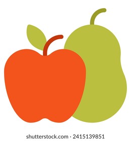 Vektorfrucht-Lebensmittelobjektgrafik