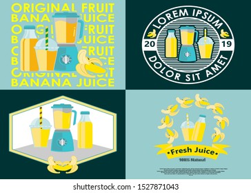 vector fruit juice logo design
