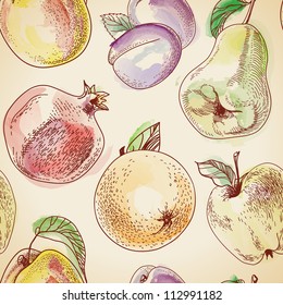 Vector Fruit pattern