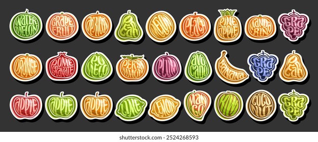 Conjunto frutas Vector 