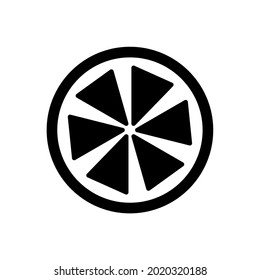 Vektorfruchtsilhouetten. Obst einzeln. 