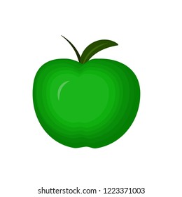 Vector Fruits Green Apple