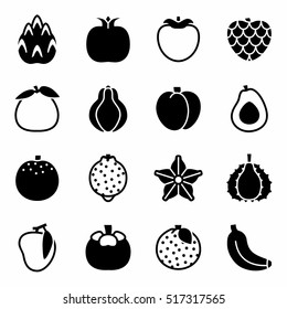 Vector Fruits icon set