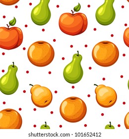 Vector fruits pattern