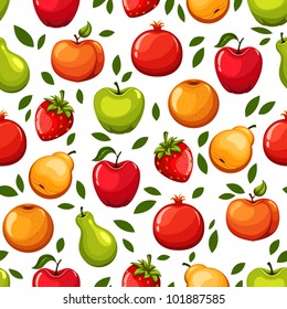 Vector fruits pattern