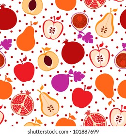 Vector fruits pattern