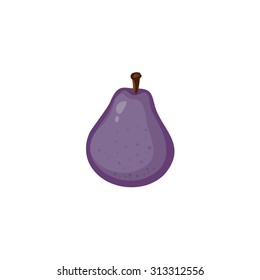 Vector Fruits - Purple Avocado