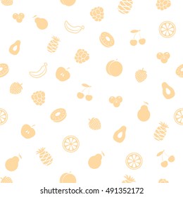 vector fruits seamless background