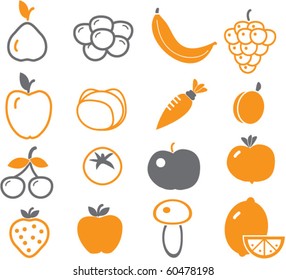 vector - fruits & vegetables