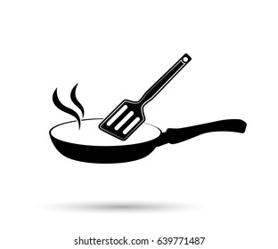 Vector frying pan icon