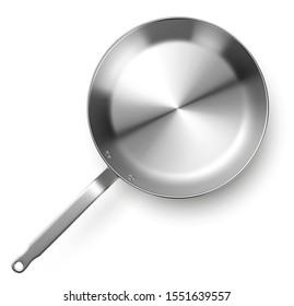 Vector frying pan on white background