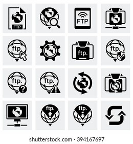 Vector FTP icon set