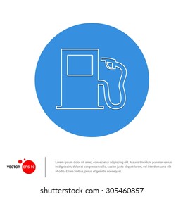 Vector Fuel Pump Icon Illustration. Flat pictogram icon Vector Fuel Pump Icon Illustration. Flat pictogram icon