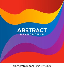 Vector Full Color Abstract Wave Background Stock Vector (Royalty Free ...