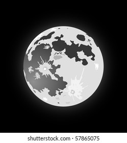 vector full moon