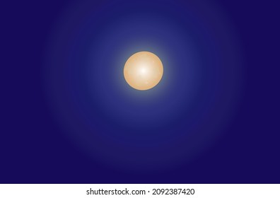 vector of full moon and beautiful sky