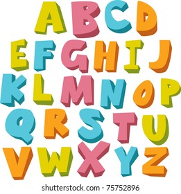 vector fun alphabet