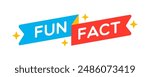 Vector Fun Fact Ribbon Label