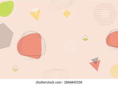 Vector fun modern abstract background, simple and elegant pastel color combination.eps 10 
