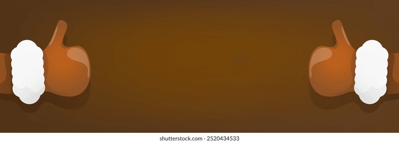 Vector funky de dibujos animados de Santa Claus como icono de la mano aislado sobre fondo rojo vintage de Navidad. Antiguas Feliz Navidad Anuncio Horizontal de fondo