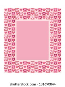 Vector Funky Heart Valentines Day Card