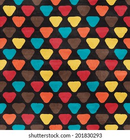 Vector funky retro seamless pattern. Seamless vector background. Retro background. Vintage background. Abstract vector background. Vintage pattern. Retro pattern. Seamless print