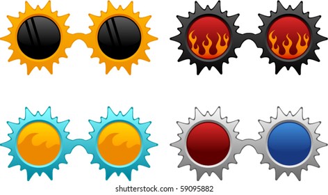 Vector Funky Sunglasses Series - SUN