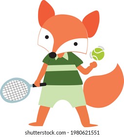 Vector funny animals Cute animals: forest, farm, domestic, polar in cartoon style.