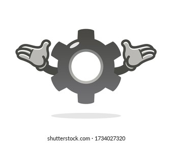 Vector Funny Cartot Mascot Gear