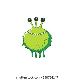 vector funny cartoon monster