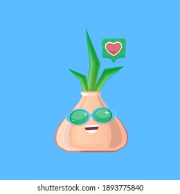 personaje vectorial divertido de cebolla de dibujos animados con gafas de sol aisladas en fondo azul. funky sonriente personaje vegetal otoñal 