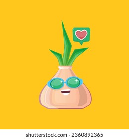 personaje vectorial divertido de cebolla de dibujos animados con gafas de sol aisladas en fondo naranja. funky sonriente personaje vegetal otoñal