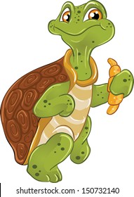 vector funny cartoon turtle croissant