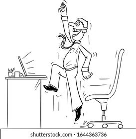 313 Jumping up from chair Images, Stock Photos & Vectors | Shutterstock