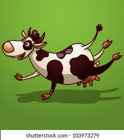 Vector funny cow 2