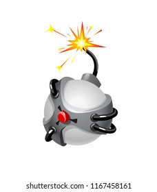 vector funny cute bomb