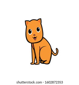 Vector Funny and cute cartoon Cat different breeds pet characters.