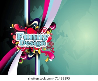 vector funny design illustration