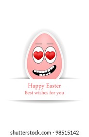 vector funny egg, dedicated to Happy Easter Day