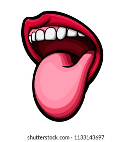 Woman Licking Lollipop Stock Vector (Royalty Free) 478550701