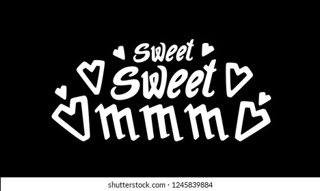 Vector funny print for yoga class or t shirt. Om sweet om