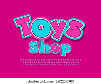 Vector Funny Signboard Toys Shop Colorful Stock Vector (Royalty Free ...