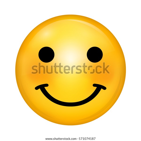 Vector Funny Smiley Happy Face Stock Vector (Royalty Free) 571074187