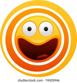 vector funny sun character 1 - smiling (Separate layers for easy editing)