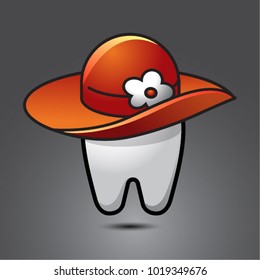 vector funny wisdom tooth character