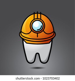 vector funny wisdom tooth character