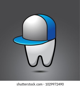 vector funny wisdom tooth character