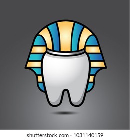 vector funny wisdom tooth character